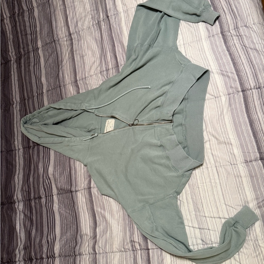Aeropostale Green Zip-Up Hoodie
